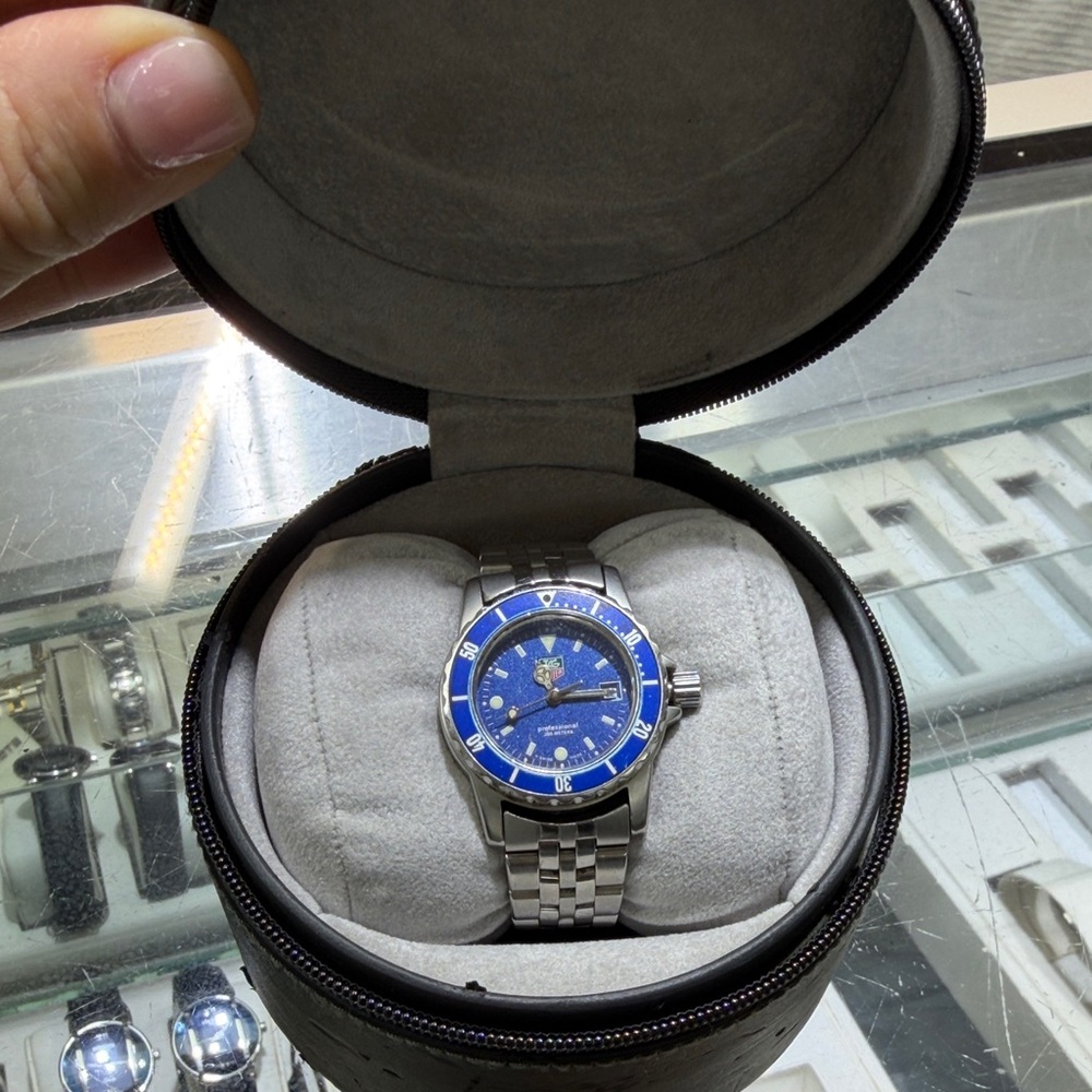 Tag Heuer Blue and Silver Women's Watch